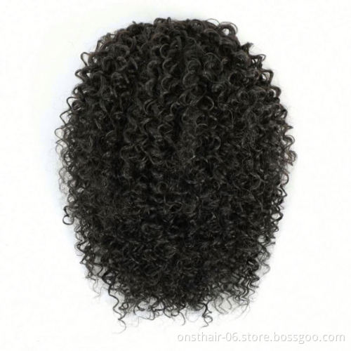 MYZYR Synthetic Puff Afro Short Kinky Curly Chignon Hair Bun Drawstring Ponytail Wrap Hairpiece Fake Hair Extensions